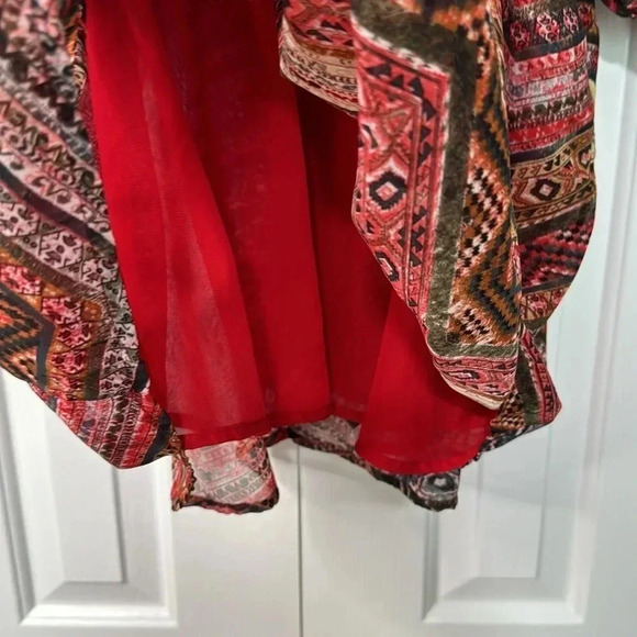 Umgee babydoll boho gypsy lined dress tunic size Small - Picture 5 of 6